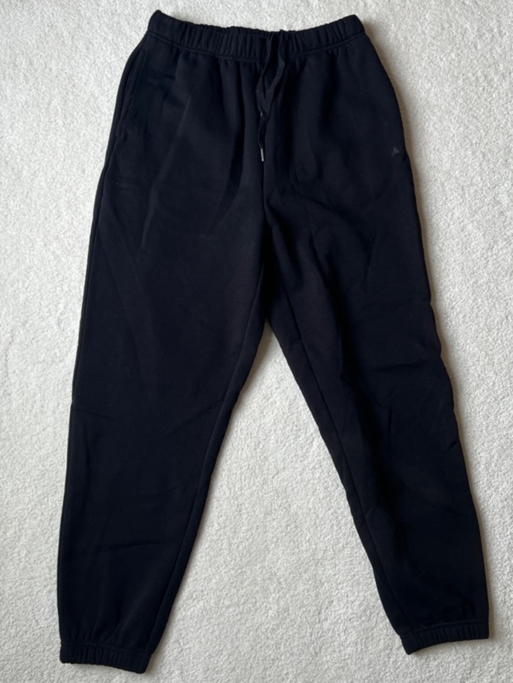 Vitality Women's Black Elastic-Waist Jogger Sweat Pants Size Medium